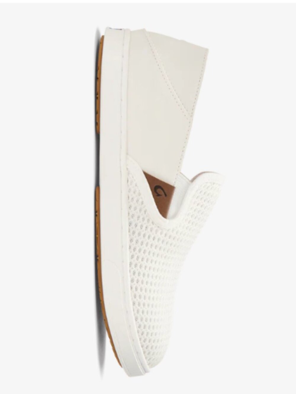Olukai Pehuea Women’s Slip-On Sneakers Mules White Size US 8.5  EU 38.5